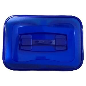 Lock and Lock Rectangle Blue 8 Piece Lid Set NWT